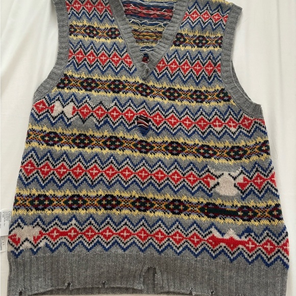 Maison Margiela Reversible Fair Isle Sweater Vest - Picture 10 of 10